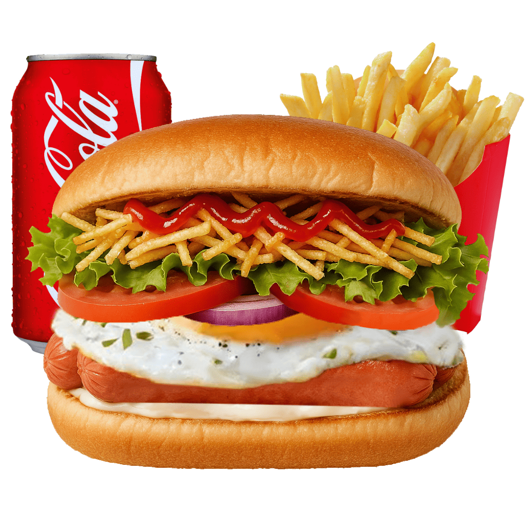 Combo Hot Dog Egg House Burger